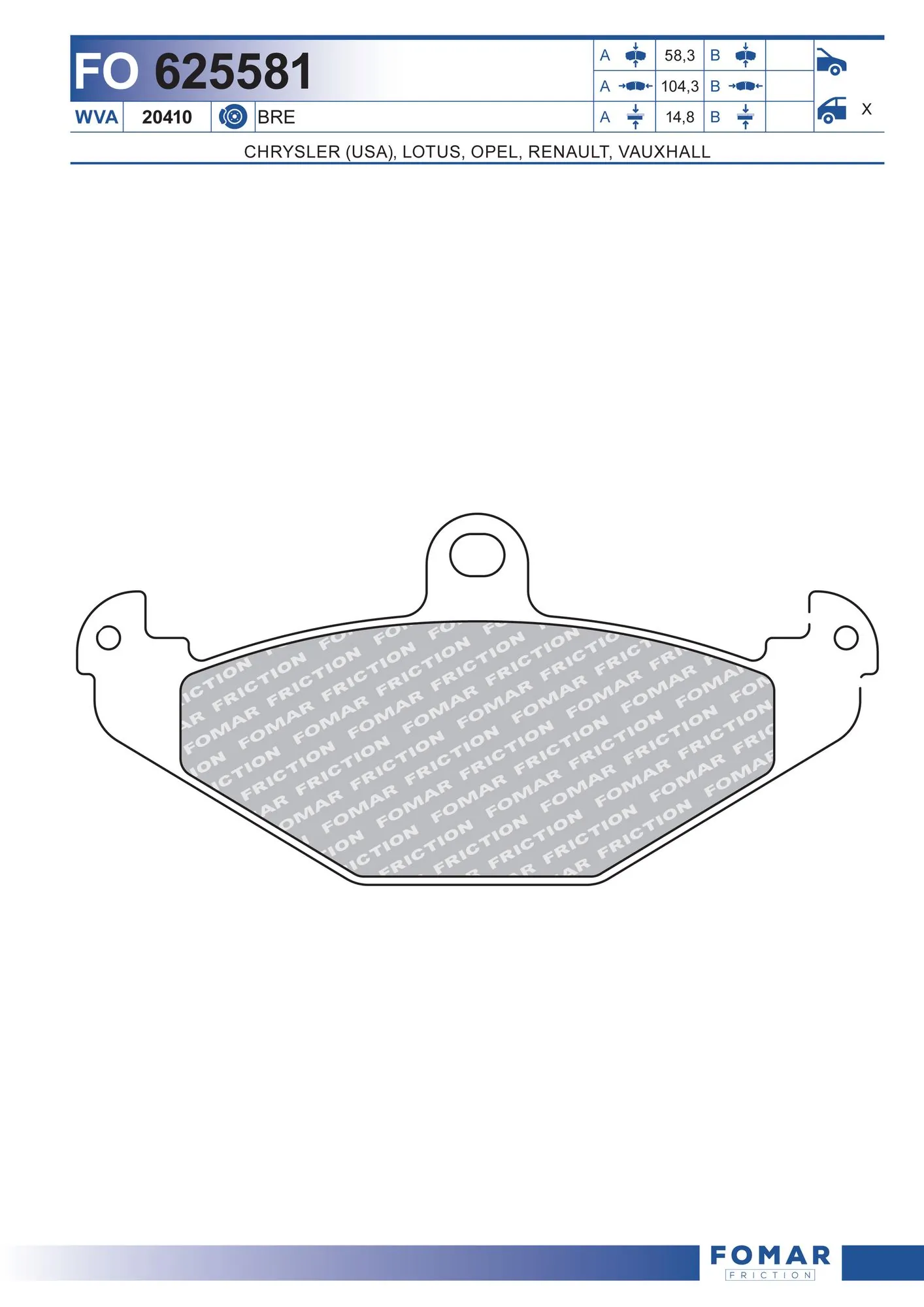 Brake Pad Set, disc brake